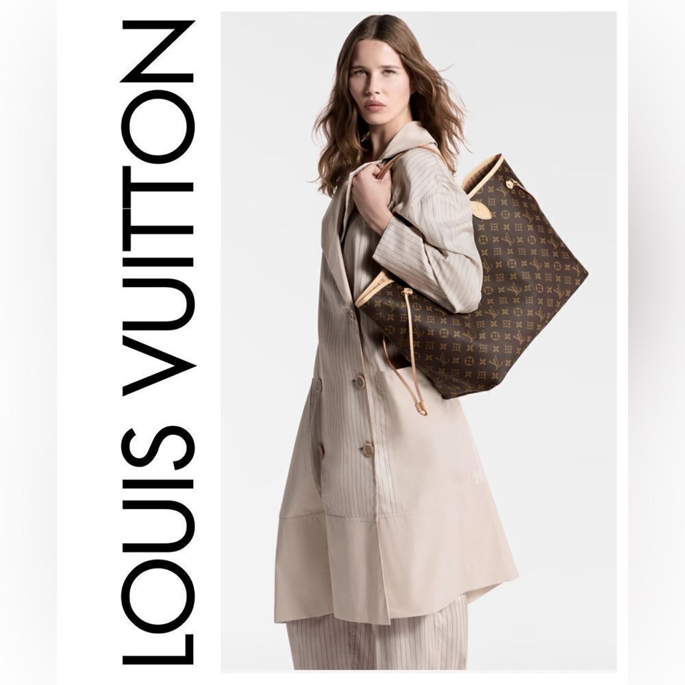 Authentic Louis Vuitton Neverfull GM Classic Monogram Tote Bag Mint Condition